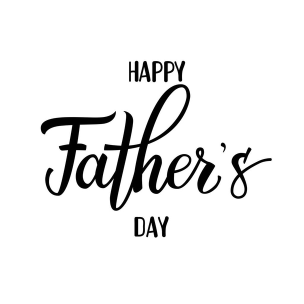 Original hand lettering Happy Fathers Day - Wektor, obraz