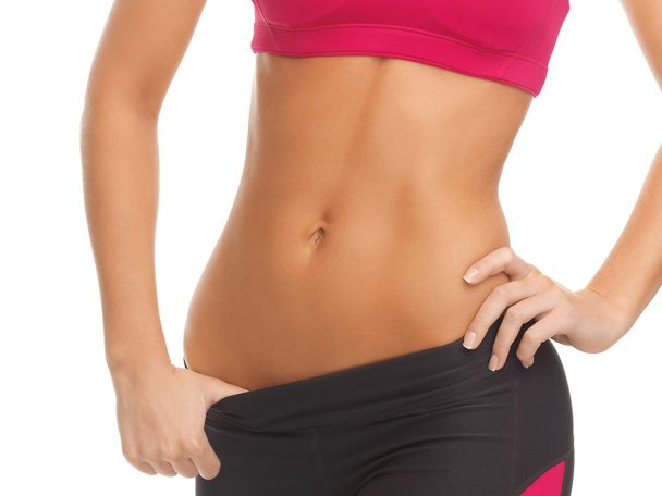Woman trained abs - Photo, image