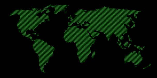 getextureerde kaart van de wereld - Foto, afbeelding