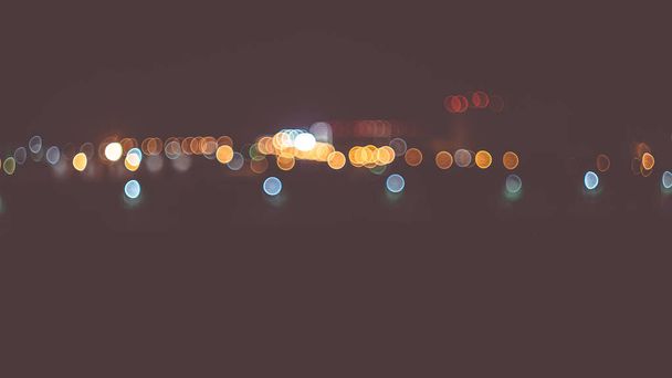blurry lights in the night - 写真・画像