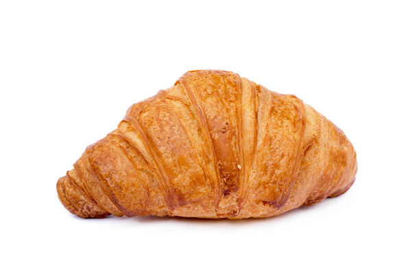  Čerstvé máslo croissant izolované na bílém pozadí  - Fotografie, Obrázek