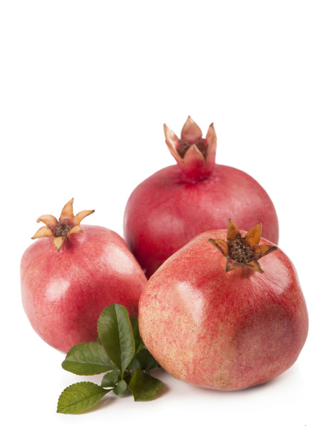 Fresh, juicy pomegranate on a white background - Photo, Image