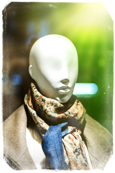 Elegantní manekýn dolly prezentace oblečení šála  - Fotografie, Obrázek