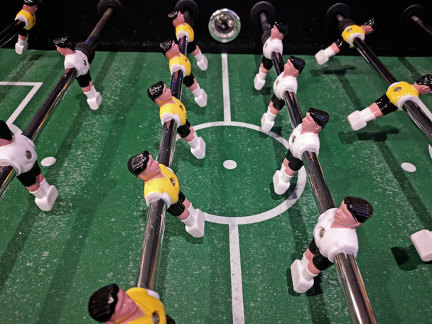 Close-up view of table football. - Photo, Image