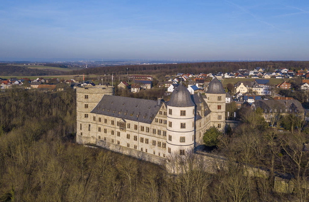 Letecký pohled na známé jako centrální Ss a Heinrich Himmler hradu renesanční Wewelsburgském kult site - Fotografie, Obrázek