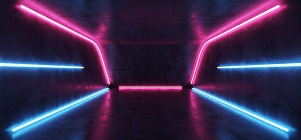 Неоновий світиться лазер Sci Fi Futuristic сценічний шоу танцювальний зал Purple
 - Фото, зображення