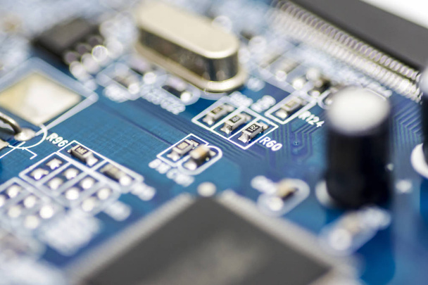 microchips on a board - Foto, Imagem