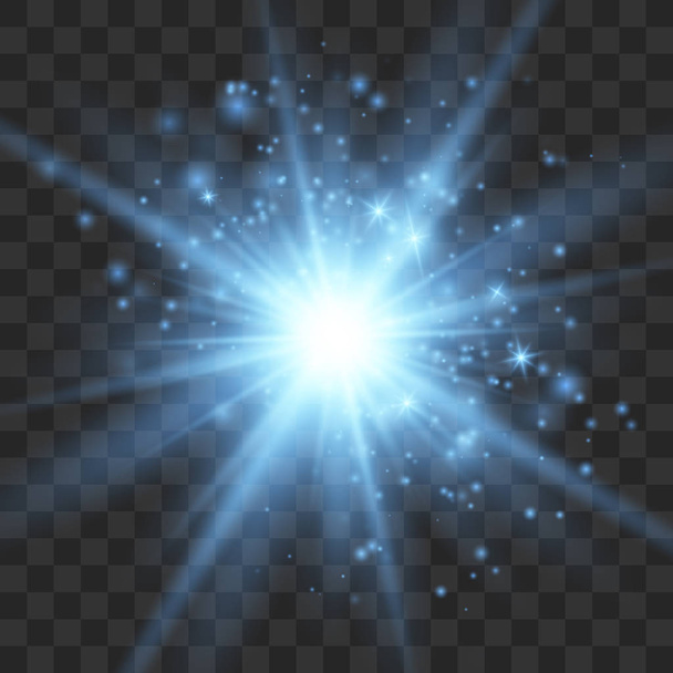 Lichteffekt mit Funken - Vektor, Bild