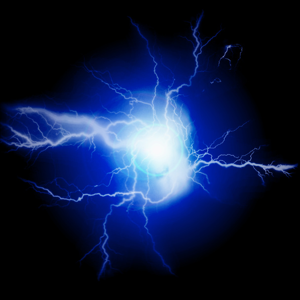 Lightning Energy Electricity Bolts Blue - Foto, imagen
