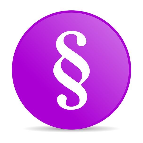 paragraph violet circle web glossy icon - Foto, Imagen