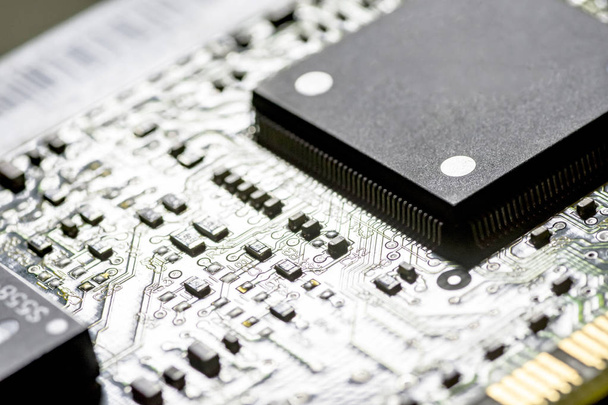 microchips on a board - Photo, image