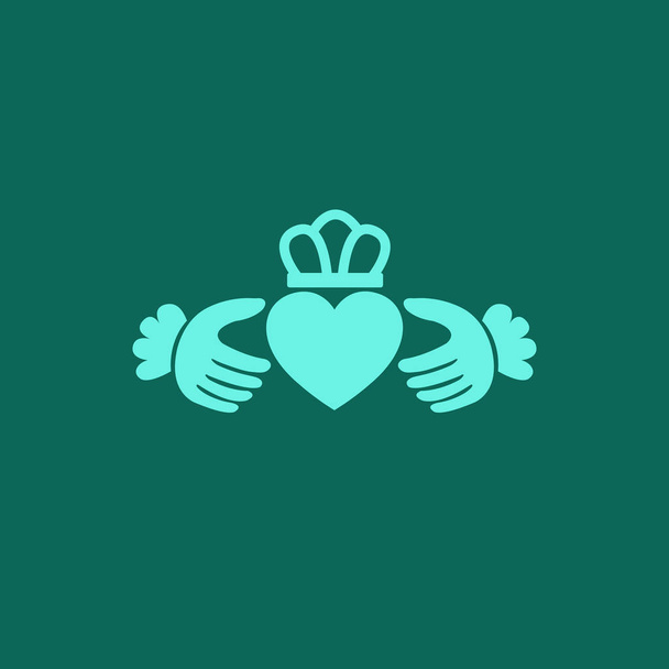 claddagh ring vector icon - Vecteur, image
