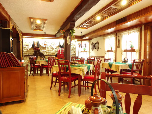 Traditional Bulgarian Restaurant Interior - Fotoğraf, Görsel