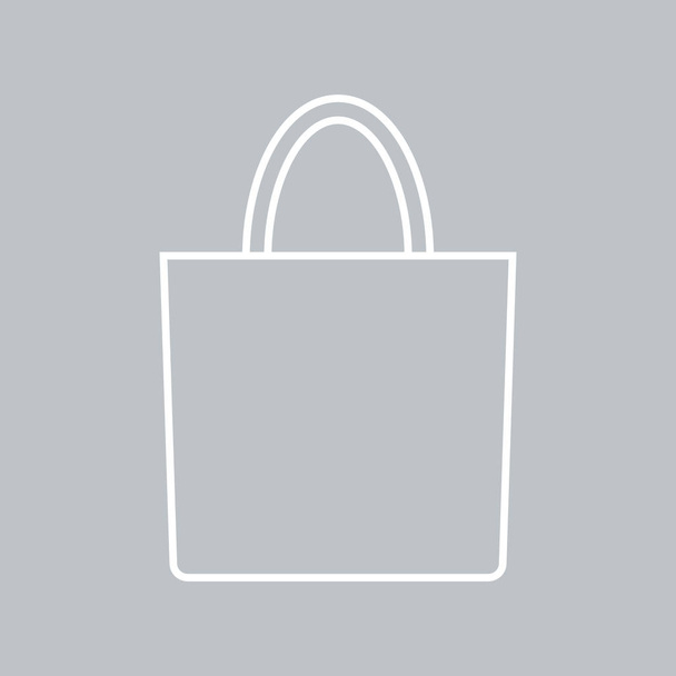 Eco bag icona su sfondo grigio
 - Vettoriali, immagini