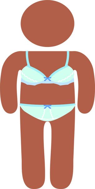 Neri silhouette donna in biancheria intima per perdere peso
 - Vettoriali, immagini