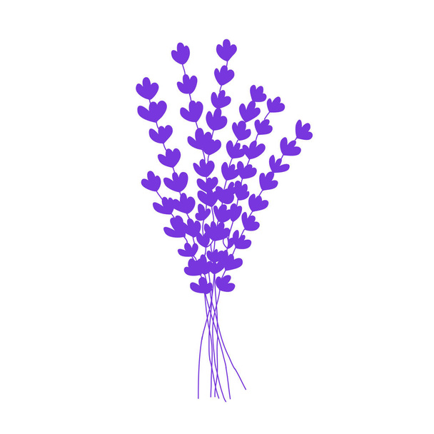 lavender doodle icon - Vector, imagen