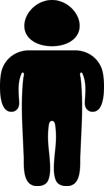 Silhouette de la personne noire qui perd du poids
 - Vecteur, image