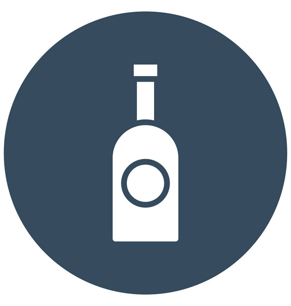 Alcohol Vector icon die moeiteloos kan worden gewijzigd of bewerken - Vector, afbeelding