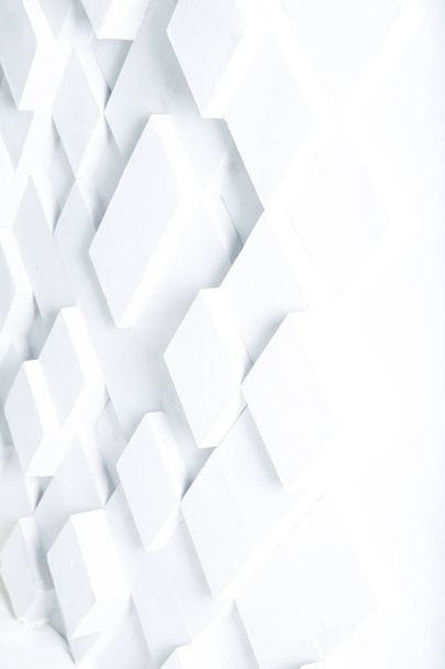 Abstract image of white cubes background. - Valokuva, kuva