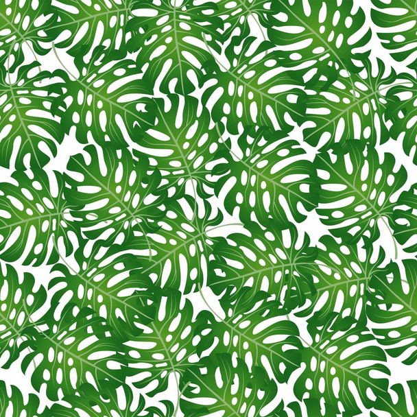 pattern of palm leaves - Vector, afbeelding