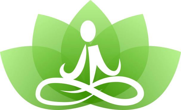 Yoga-Lotus verlassen - Vektor, Bild