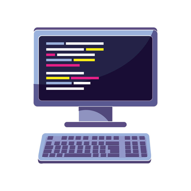 コンピューター プログラミング コード web 技術 - ベクター画像