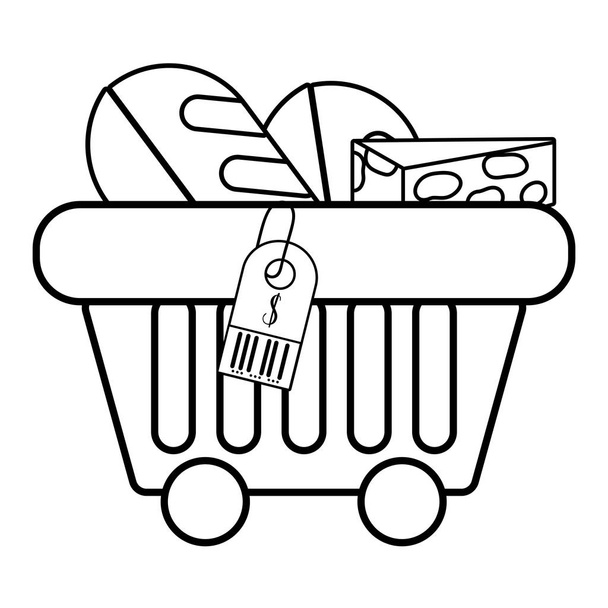 supermarché produits d'épicerie dessin animé
 - Vecteur, image