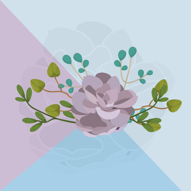 schönes Blumensymbol - Vektor, Bild