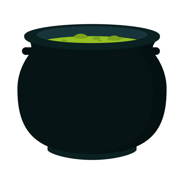 ハロウィーンのスープ鍋 - ベクター画像