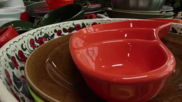 Geschirr in der Küche - Filmmaterial, Video