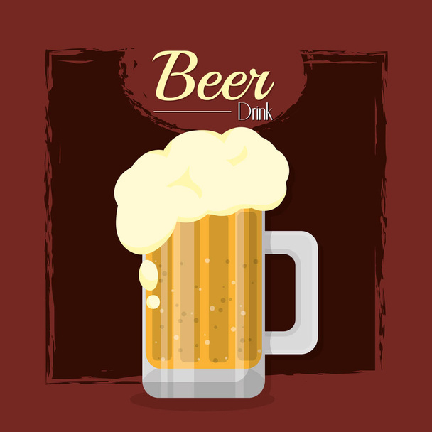 bière boisson froide - Vecteur, image