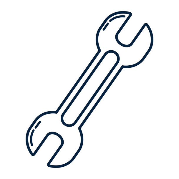 Γαλλικό κλειδί εργαλείο σύμβολο - Διάνυσμα, εικόνα