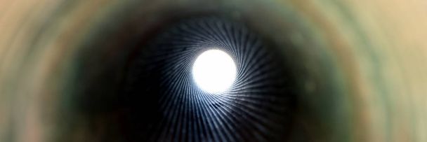 Inside in the gun barrel. Swirl and spiral as background - Photo, Image