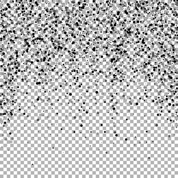 Des points denses éparpillés. dispersion des points sombres - Vecteur, image