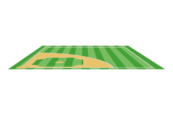 Honkbal speelveld - Vector, afbeelding