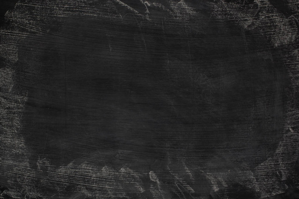 Zwarte grunge vuile textuur met copyspace. Abstracte krijt wreef - Foto, afbeelding