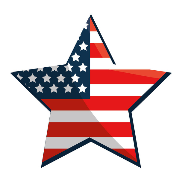 Estados Unidos estrella de diseño
 - Vector, imagen
