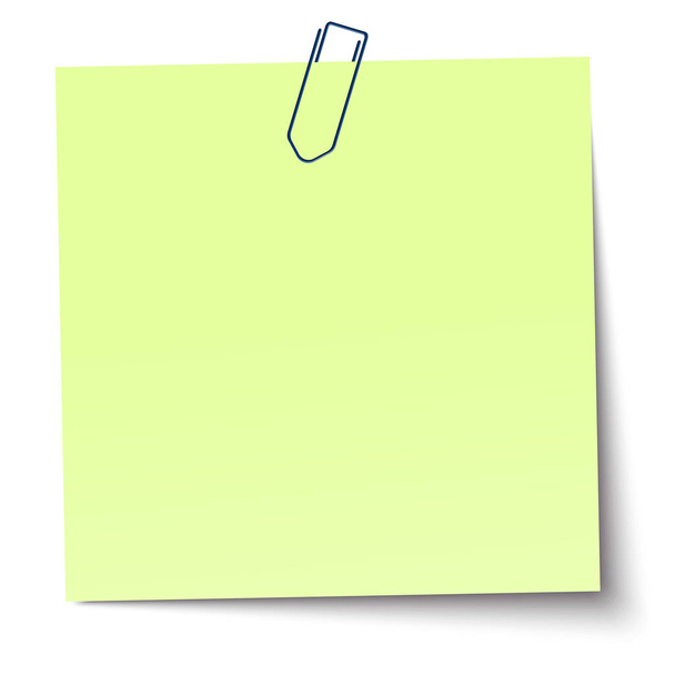 Стиккая записка с булавочной иглой
 - Вектор,изображение