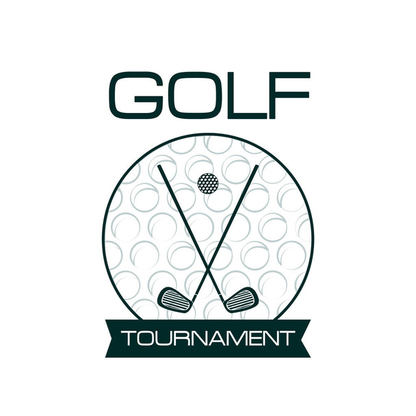 Golf sport tournament - Vektor, kép
