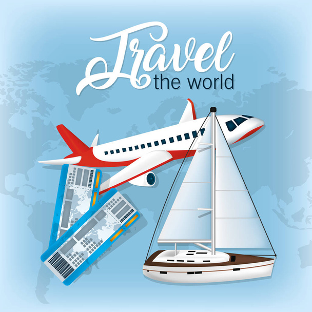 Travel the world - Vector, Image