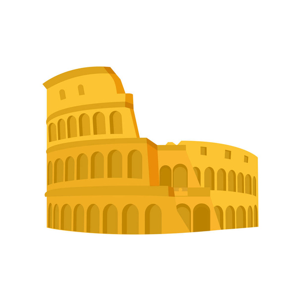 mittelalterliches Kolosseum Rom Architektur-Design - Vektor, Bild