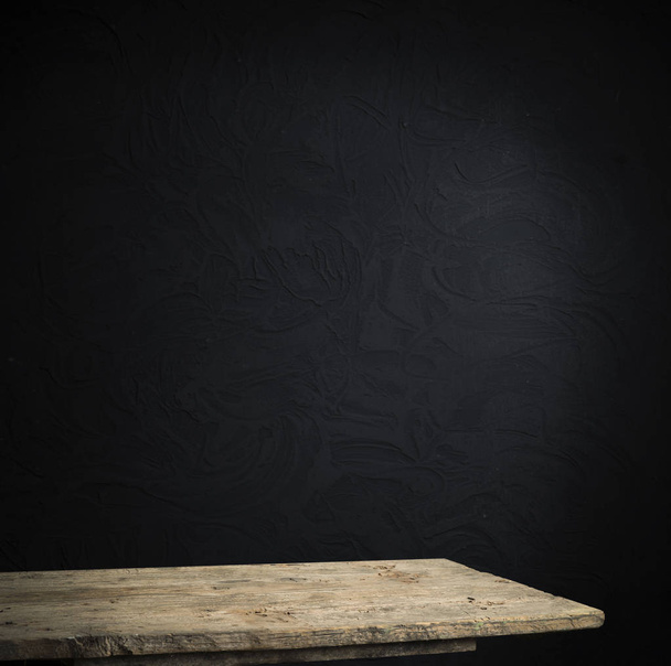 fond de tonneau et vieille table usée de bois - Photo, image