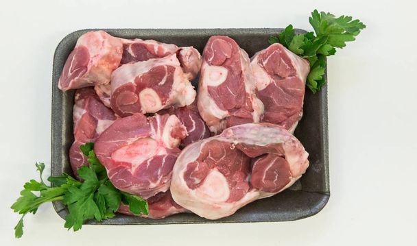 Carne di montone carne di agnello pezzi tagliati da mezzo agnello nocca costolette
 - Foto, immagini
