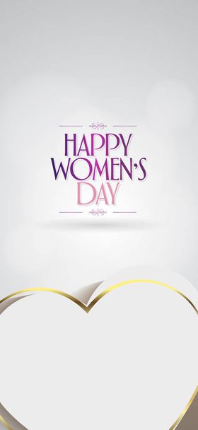 8 maart. Happy International Women's Day viering. Reclamebord, Poster, Social Media, wenskaartsjabloon. (Turks: 8 Mart Dunya Kadinlar Gununuz Kutlu Olsun.) - Vector, afbeelding
