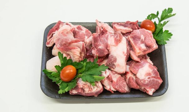 Carne di montone carne di agnello pezzi tagliati da mezzo agnello stufato mandrino
 - Foto, immagini