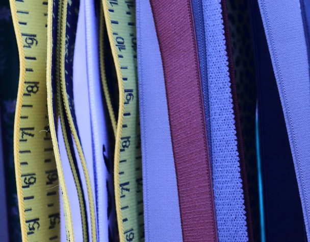 Close up surface of beautiful textile fabrics in high resolution - Foto, Bild