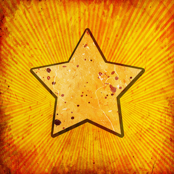 grunge background with star - Photo, image