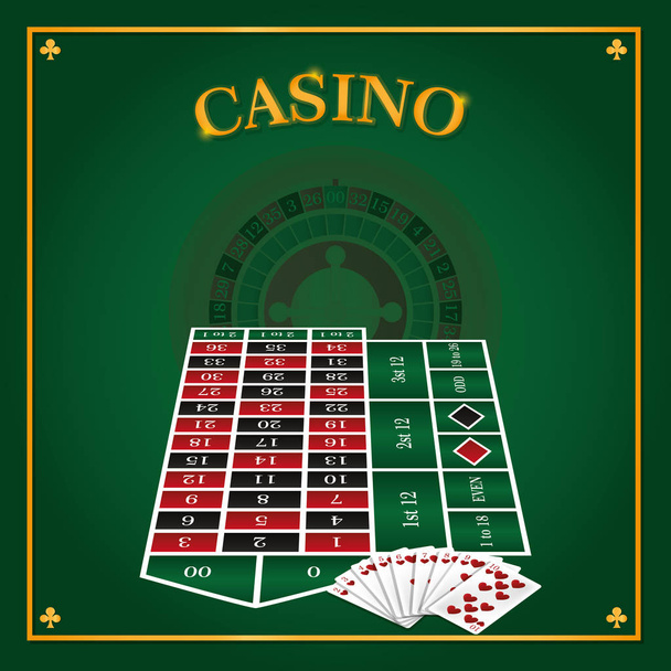 Casino játék koncepciója - Vektor, kép
