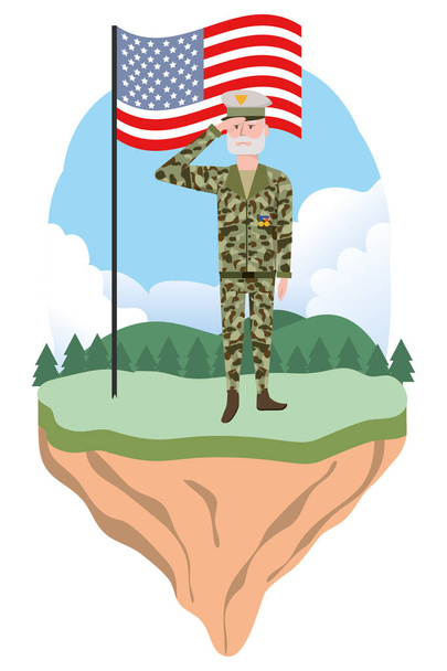 military force man design - Vector, Image