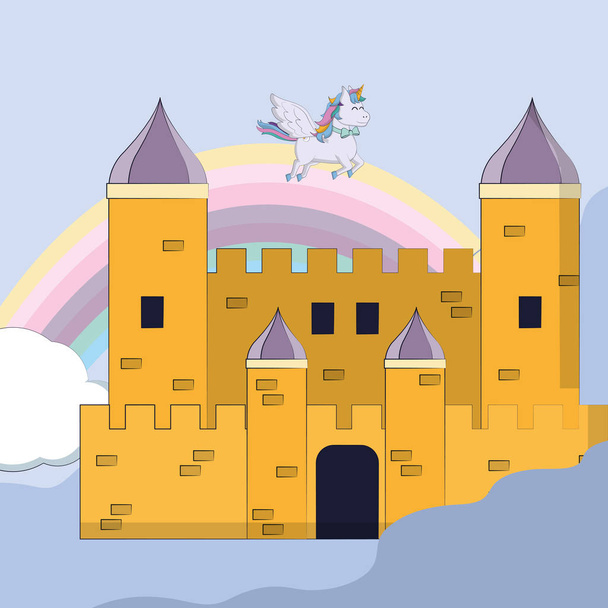 Magico castello cartone animato
 - Vettoriali, immagini